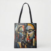 Cubisme Vrouwen Tote Bag (Voorkant)