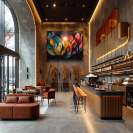 Cubismo: Árbol en Llamas Perfect Poster