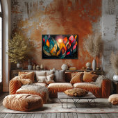 Cubismo: Árbol en Llamas Perfect Poster