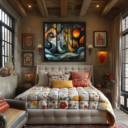 Cubismo: Bosque Enigmático Perfect Poster