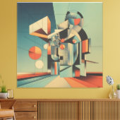 Cubismo Canvas Afdruk (Insitu (Woonkamer))