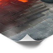 Cubismo: Ciudad de Sombras y Luz Crepuscular Perfect Poster (Hoek)