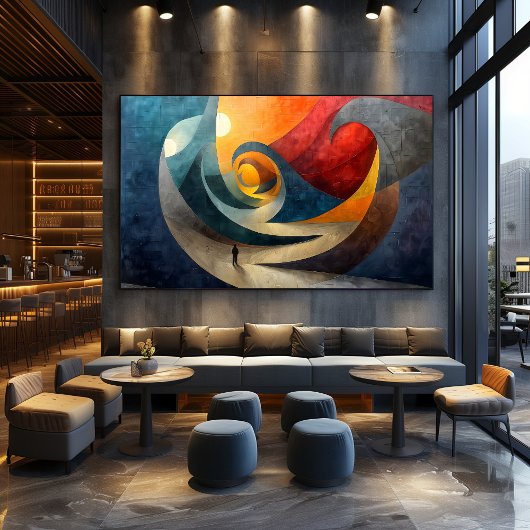 Cubismo: Mar de Hormigón Perfect Poster