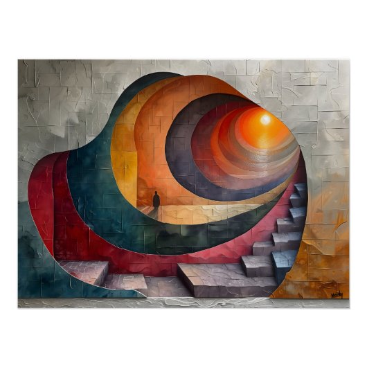 Cubismo: Pasaje Infinito Perfect Poster (Voorkant)