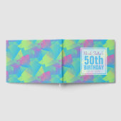 Cubist Abstract pastboek 50e verjaardag Gastenboek (Volledig)