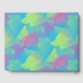 Cubist Abstract pastboek 50e verjaardag Gastenboek (Achterkant)