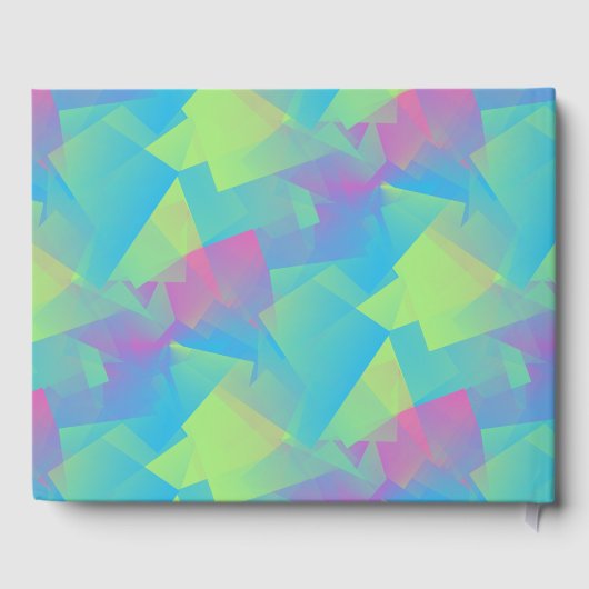 Cubist Abstract pastboek 50e verjaardag Gastenboek (Achterkant)