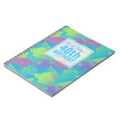Cubist Abstract pastel 40th Birthday Guest Book 2a Notitieboek (Linkerzijde)