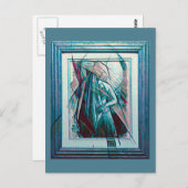Cubist Art Deco Belly Dancer Briefkaart (Voorkant / Achterkant)