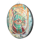 Cubist Art Deco Belly Dancer Dartbord (Voorkant Rechts)