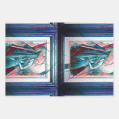 Cubist Art Deco Belly Dancer Inpakpapier Vel (Voorkant 2)