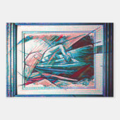 Cubist Art Deco Belly Dancer Inpakpapier Vel (Voorkant)