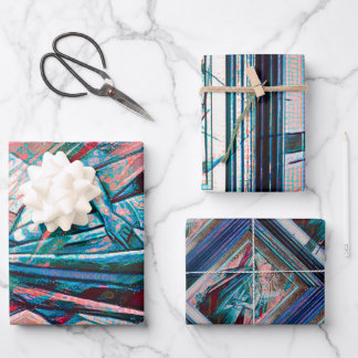 Cubist Art Deco Belly Dancer Inpakpapier Vel