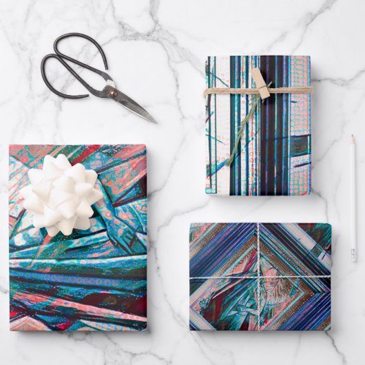 Cubist Art Deco Belly Dancer Inpakpapier Vel (Voorkant)