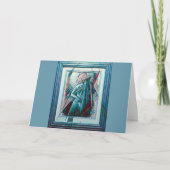 Cubist Art Deco Belly Dancer Kaart (Voorkant)