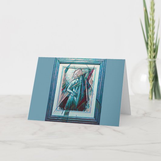 Cubist Art Deco Belly Dancer Kaart (Voorkant)