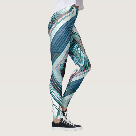Cubist Art Deco Belly Dancer Leggings (Rechts)
