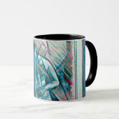 Cubist Art Deco Belly Dancer Mok (Voorkant rechts)