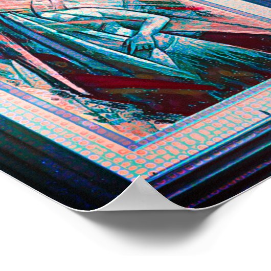 Cubist Art Deco Belly Dancer Poster (Hoek)