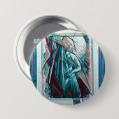 Cubist Art Deco Belly Dancer Ronde Button 7,6 Cm (Voorkant /achterkant)