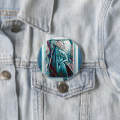 Cubist Art Deco Belly Dancer Ronde Button 7,6 Cm (In situ)