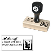 Cubist Art Deco Belly Dancer Rubberstempel (Gestempeld)