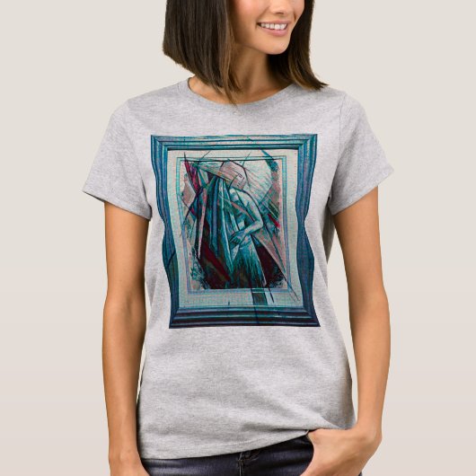 Cubist Art Deco Belly Dancer T-shirt (Voorkant)