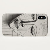 Cubist Art iPhone X Hoesje - Uniek Abstract Design (Achterkant (horizontaal))