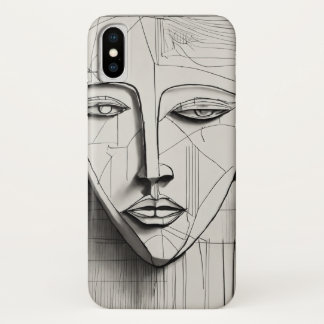 Cubist Art iPhone X Hoesje - Uniek Abstract Design