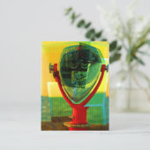 Cubist Binocular Briefkaart (Staand voorkant)