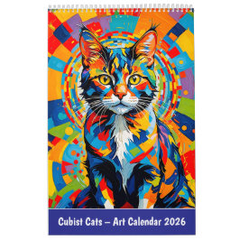 Cubist Cats – Art Calendar 2026 Kalender