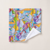 Cubist Cats - The Mininos Bad Handdoek (Wasdoekje)