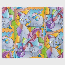 Cubist Cats - The Mininos Cadeaupapier