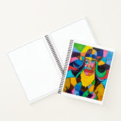 Cubist Cowgirl Sketchbook Notitieboek (Binnen)