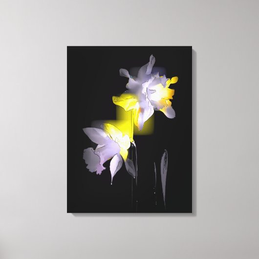 Cubist Daffodils Canvas Afdruk (Voorkant)