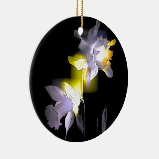 Cubist Daffodils Keramisch Ornament (Rechts)