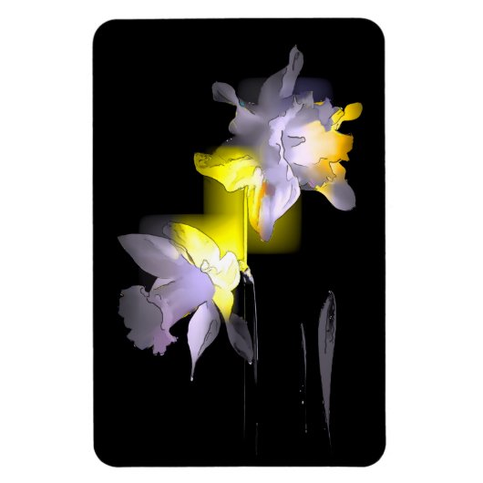 Cubist Daffodils Magneet (Verticaal)