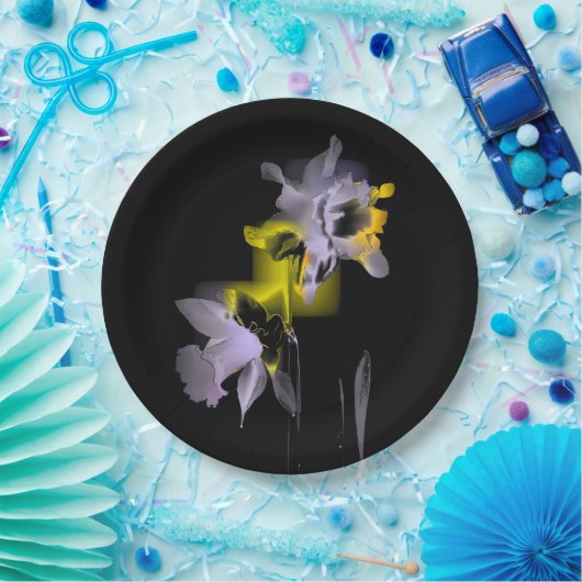 Cubist Daffodils. Papieren Bordje (Feest)