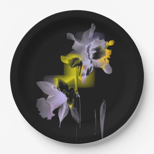 Cubist Daffodils. Papieren Bordje (Voorkant)