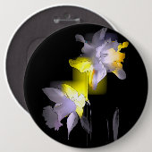 Cubist Daffodils Ronde Button 6,0 Cm (Voorkant /achterkant)