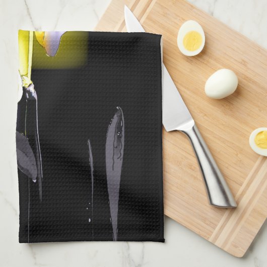 Cubist Daffodils Theedoek (Quarter Fold)