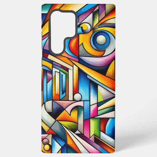 Cubist droomt Picasso geïnspireerd Samsung Galaxy Hoesje (Achterkant)