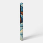 Cubist Expressionist Winter Village Case - Samsung Galaxy Hoesje (Linkerkant)