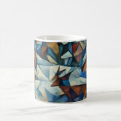 Cubist Expressionist Winter Village Mug Koffiemok (Center)