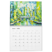 Cubist Harbor Cities – Art Calendar 2026 Kalender (Mar 2026)
