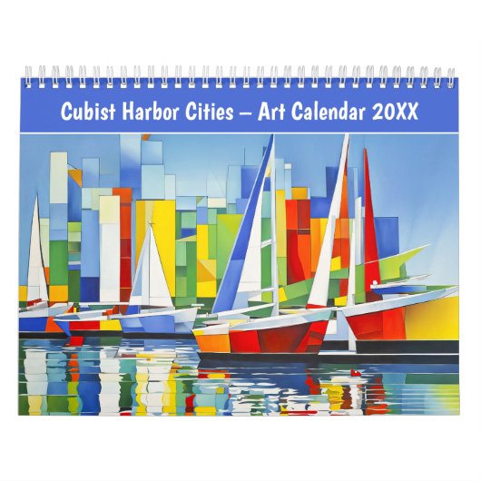 Cubist Harbor Cities – Art Calendar 2026 Kalender (Hoes)