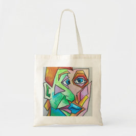 Cubist Head Tote Bag