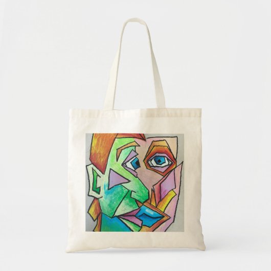 Cubist Head Tote Bag (Voorkant)