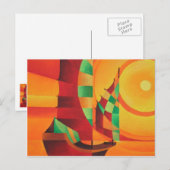 Cubist Junks op het Rode Zee Briefkaart (Voorkant / Achterkant)