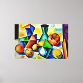 Cubist Stilleven Canvas Print (Voorkant)